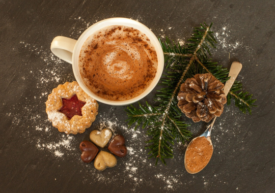 Chocolat chaud, fêtes de fin d'année