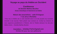 Conférence Voyage au pays du théâtre en Occident Richelieu 24 novembre 2024