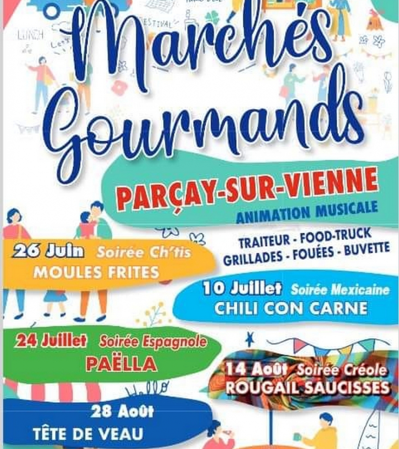 Marchés gourmands Parçay-sur-Vienne 2024