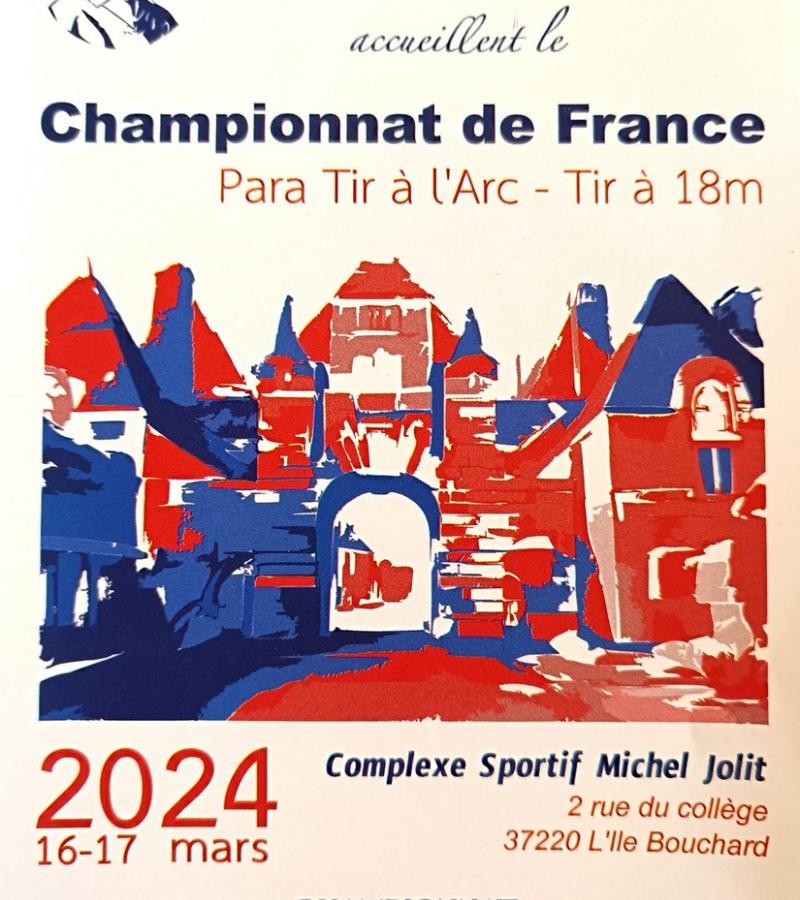 championnat France para tir à l'arc L'Ile-Bouchard mars 2024