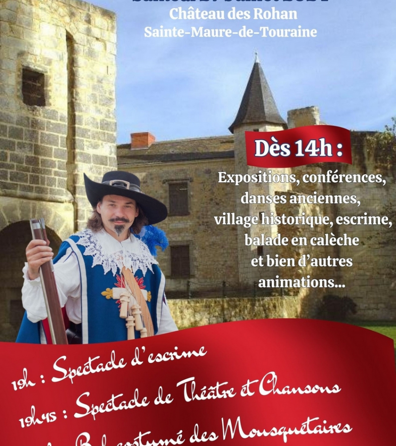 Sur les pas de d'Artagnan Sainte-Maure de Touraine 27 juillet 2024