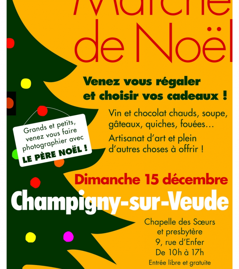 Marché Noël Champigny-sur-Veude 15 décembre 2024