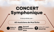 Concert symphonique Nouâtre 30 novembre 2024