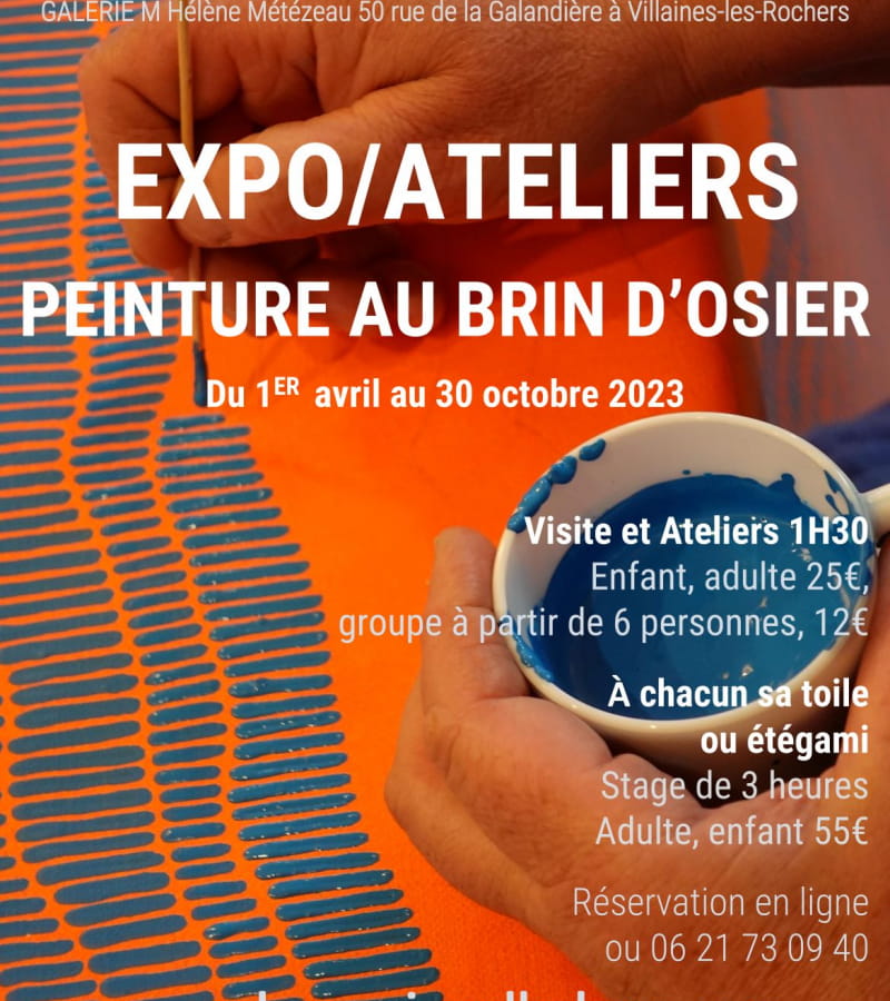 Affiche EXPO ATELIERS bleu 2023