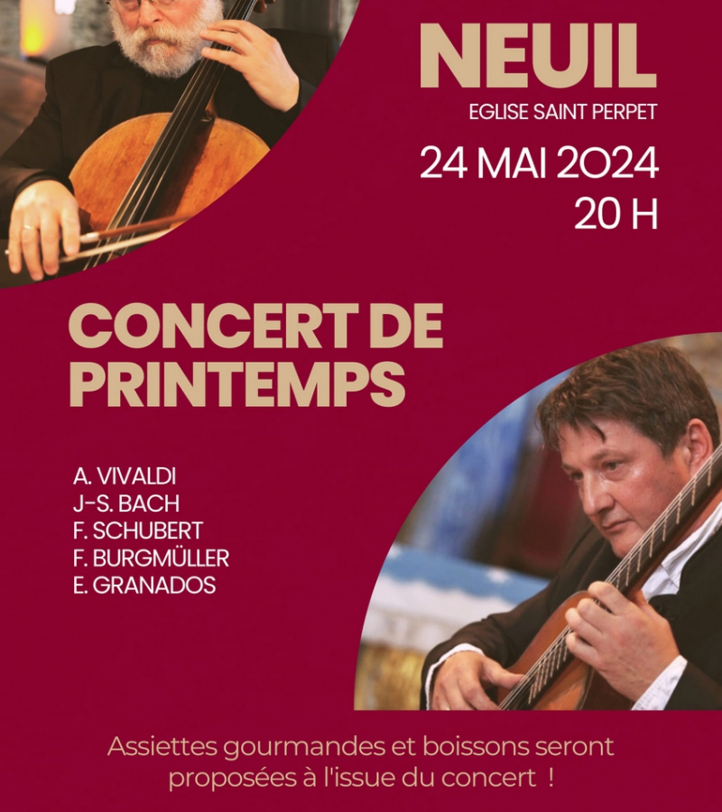 Concert de Printemps Neuil 24 mai 2024