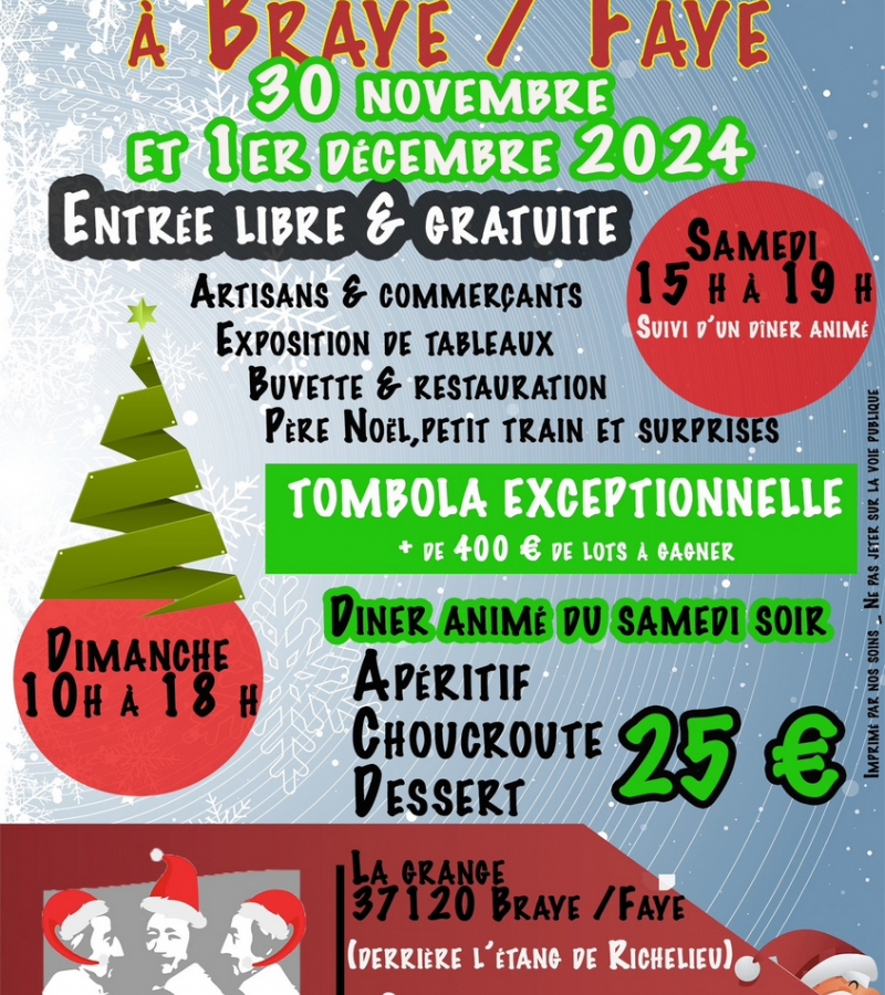 Marché Noël Ducs de Richelieu Braye-sous-Faye 2024