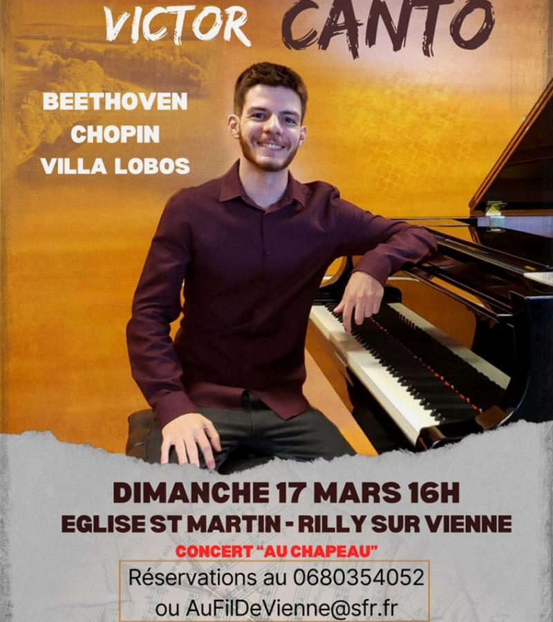 Concert Rilly sur Vienne Victor Canto mars 2024