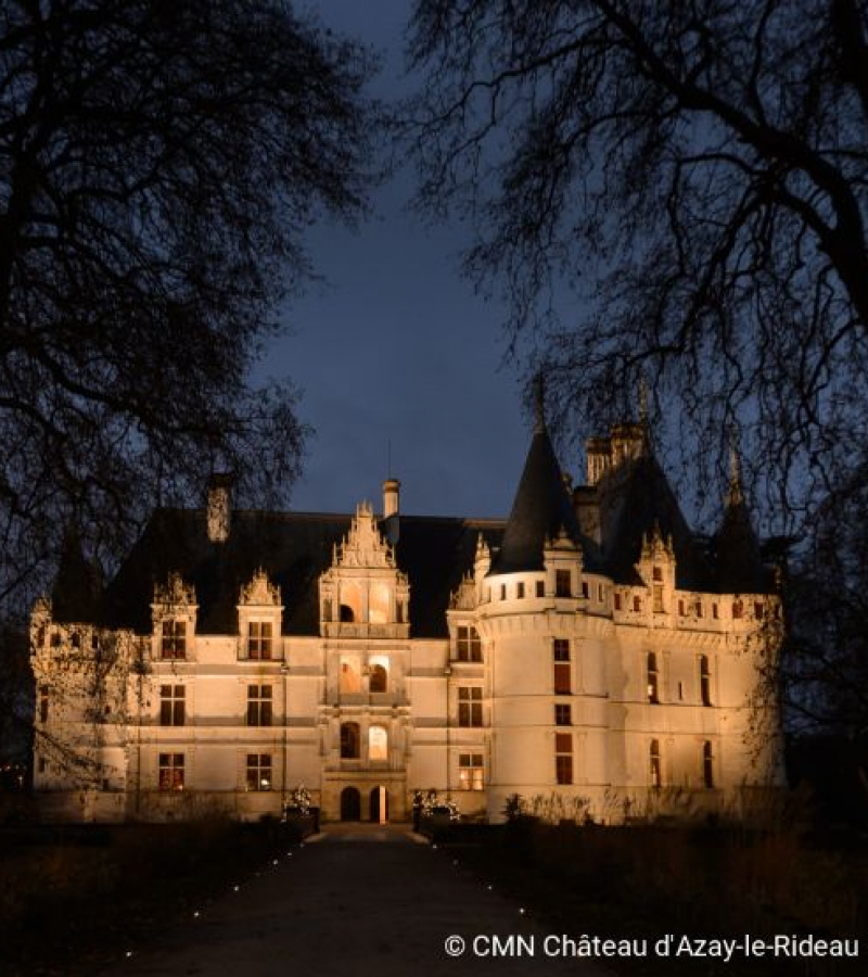 Château d'Azay-le-Rideau nocturne