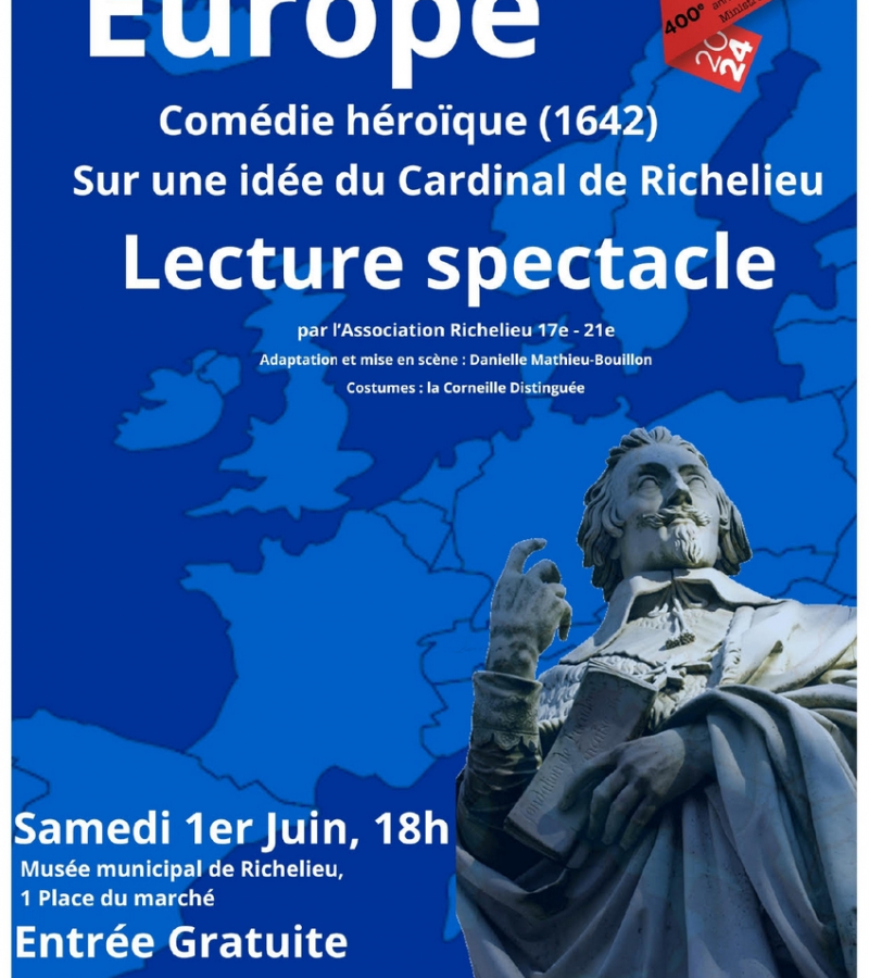 Lecture spectacle Europe Comédie héroïque Musée Richelieu juin 2024