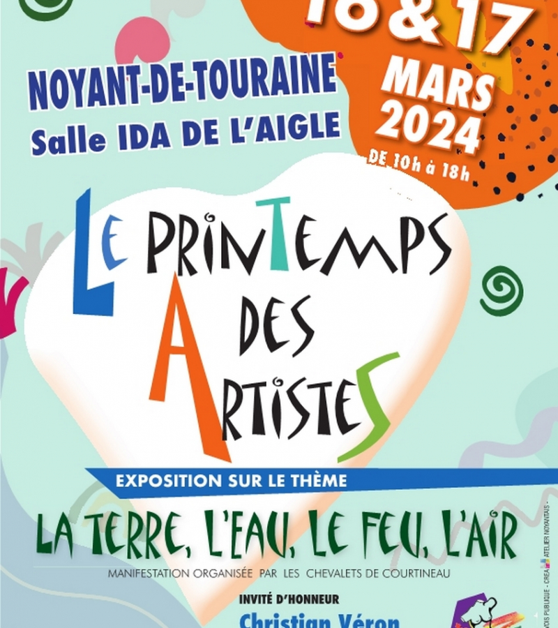 Printemps des artistes Noyant de Touraine mars 2024