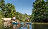 Paul & Mike - Paddle sur l'Indre à Azay-le-Rideau. Val de Loire, France.