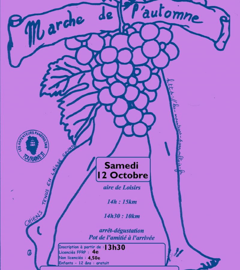 affiche pour marche de l'automne couleur