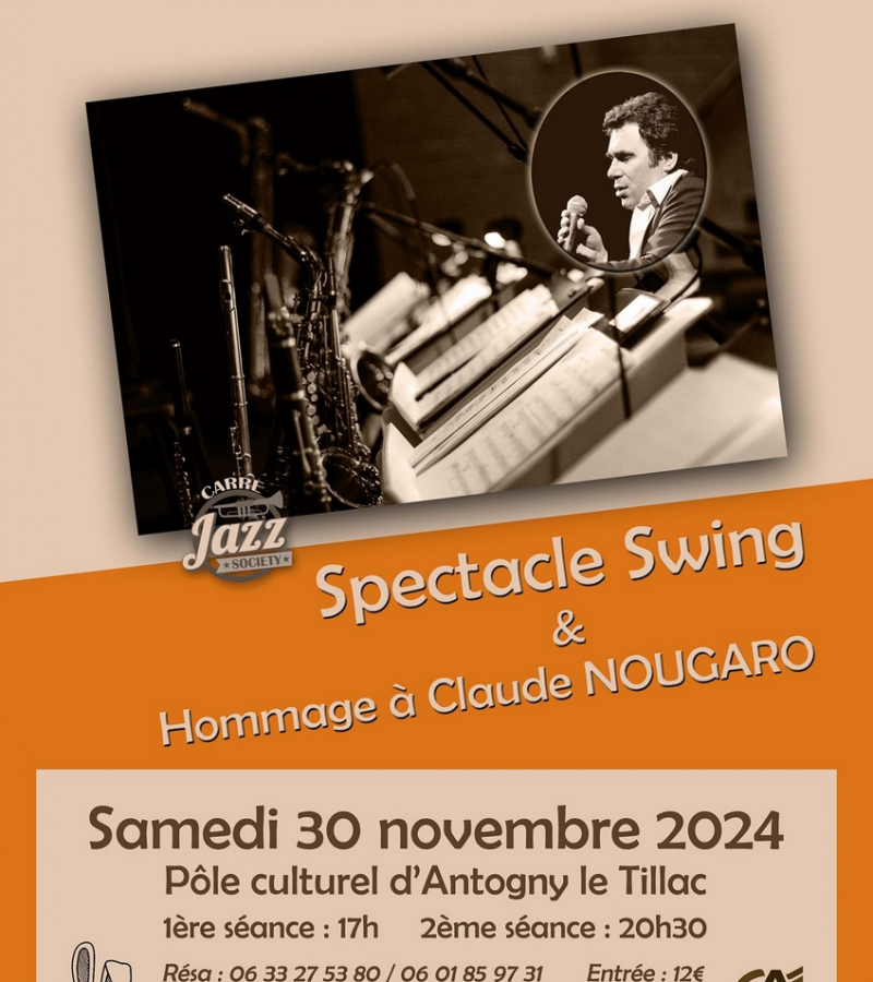 Spectacle swing Antogny-le-Tillac 30 novembre 2024