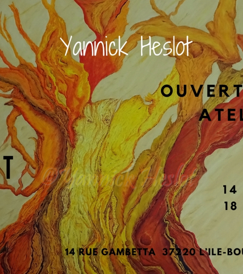 Ouverture atelier peintre Yannick Heslot l'Ile-Bouchard septembre 2024