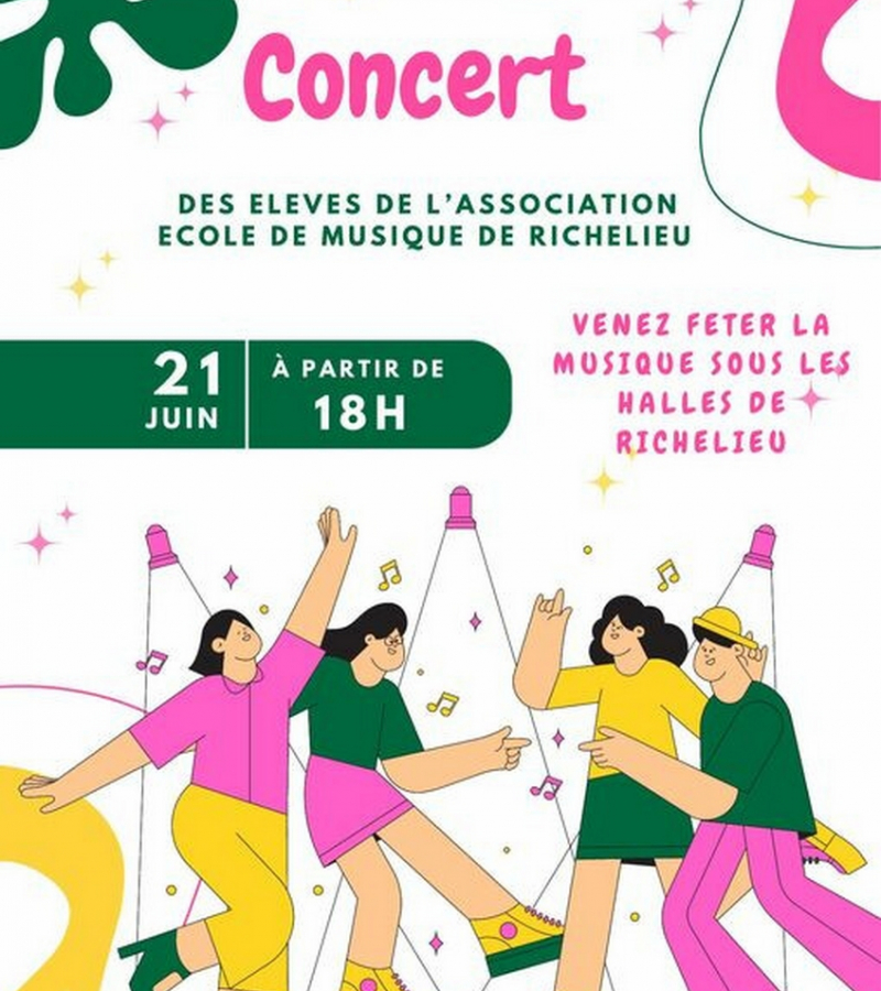 Concert école musique Richelieu 21 juin 2024