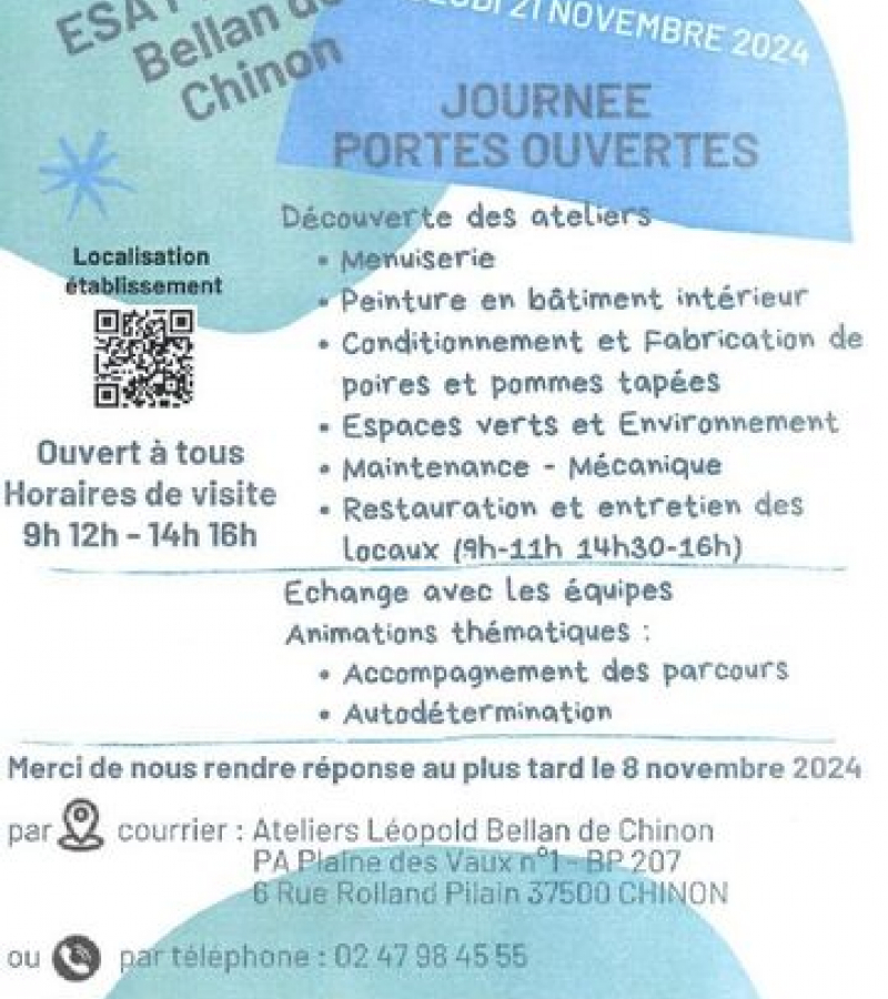 21.11 Pourtes ouvertes Esat Chinon